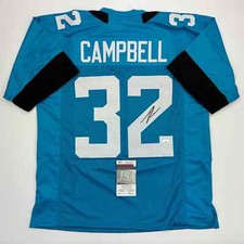 Autographed/Signed Tyson Campbell Jacksonville Teal Football Jersey JSA COA