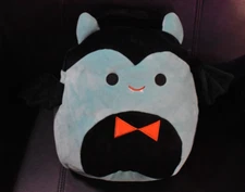 HTF Squishmallows 10" Drake the Dracula Halloween Bag Treat Pail