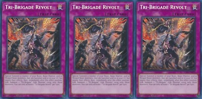 3x Tri-Brigade Revolt | RA01-EN079 | SCR | 1st Ed | NM | YuGiOh