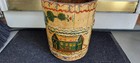 1800's Primitive Wood Amish Scene 13" FIRKIN Bucket OLD MILK PAINT Pa, Dutch — photo 2