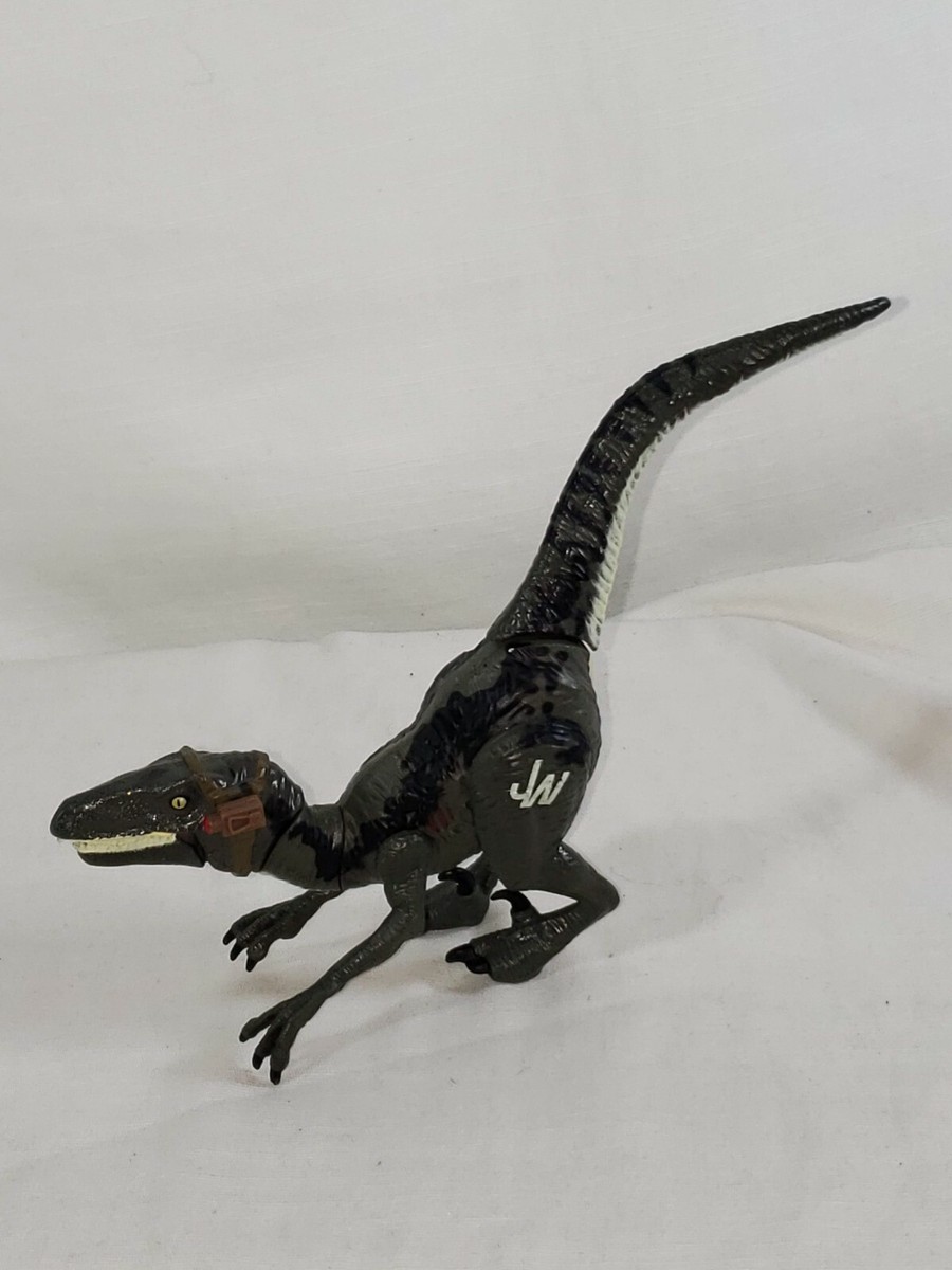 2015 Jurassic World Hasbro Velociraptor BLUE Raptor Figure, Camera