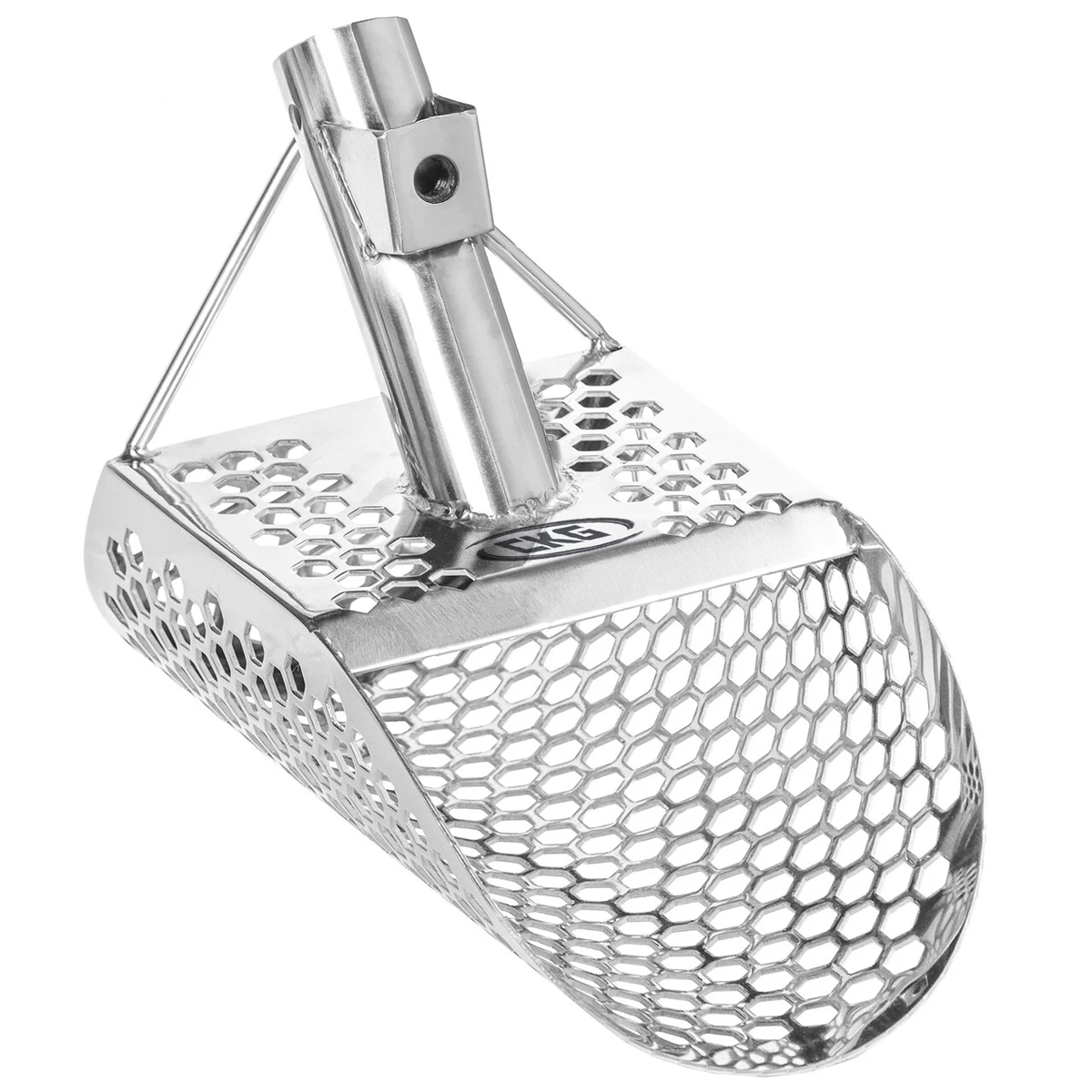 CKG Sand Scoop Metal Detecting Beach Scoops Shovel Stainless Steel Handle