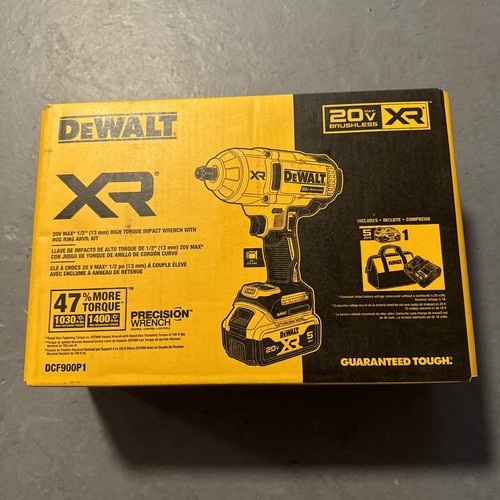 DeWalt 20v Brushless XR 1/2" High Torque Impact Wrench Hog Ring Anvil DCF900P1