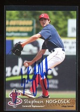 2016 Lowell Spinners STEPHEN NOGOSEK Signed Card autograph auto METS