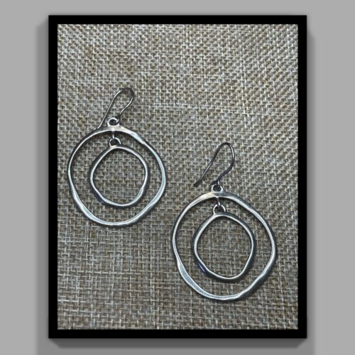 Silpada Round And Round Sterling Silver Double Cir