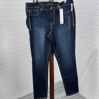 Maurices Jeans Women 18R 36Wx32L Blue Jegging Flex Comfort Fit Denim Cotton  NWT - Main Image