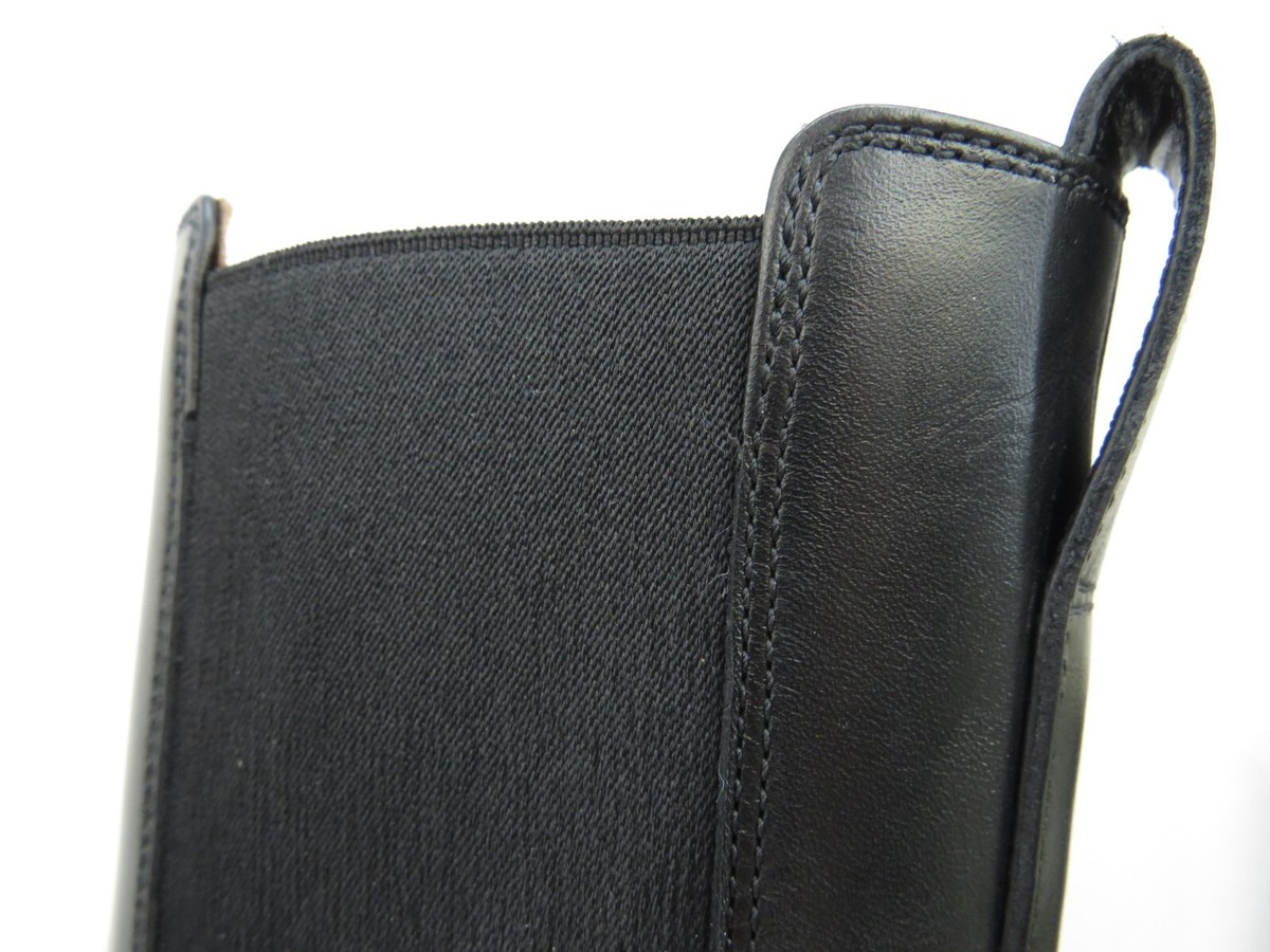 NIB FERRAGAMO FLASH BLACK LEATHER LOGO PLATFORM PULL CHELSEA ANKLE BOOTS 10 M Chelsea boot - Women | Ferragamo main image 3