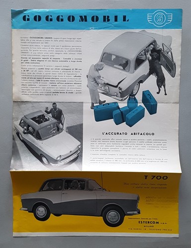 Glas Goggomobil T 700 1958 depliant originale italiano - Picture 2 of 3