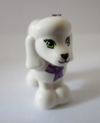 Lego caniche en Blanc Avec Lavande Boucle 11575pb02 Blanc Chien Animal Friends Neuf Lego caniche en Blanc Avec Lavande Boucle 11575pb02 Blanc Chien Animal Friends Neuf