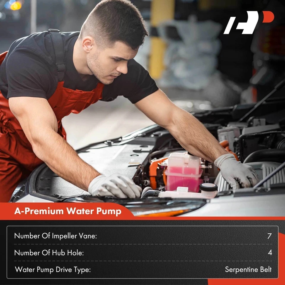 Bomba de agua A-Premium para Ford F-250 F-350 F-450 E-350 Super Duty 6,0 L 4C3Z8501AC Foto 2 de 4