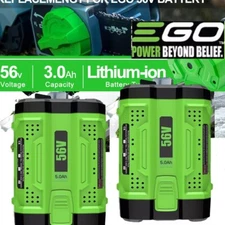2pack 3.0 For EGO 56V 5.0Ah 56 Volt BA1400 POWER Lithium Battery BA2240 BA1120