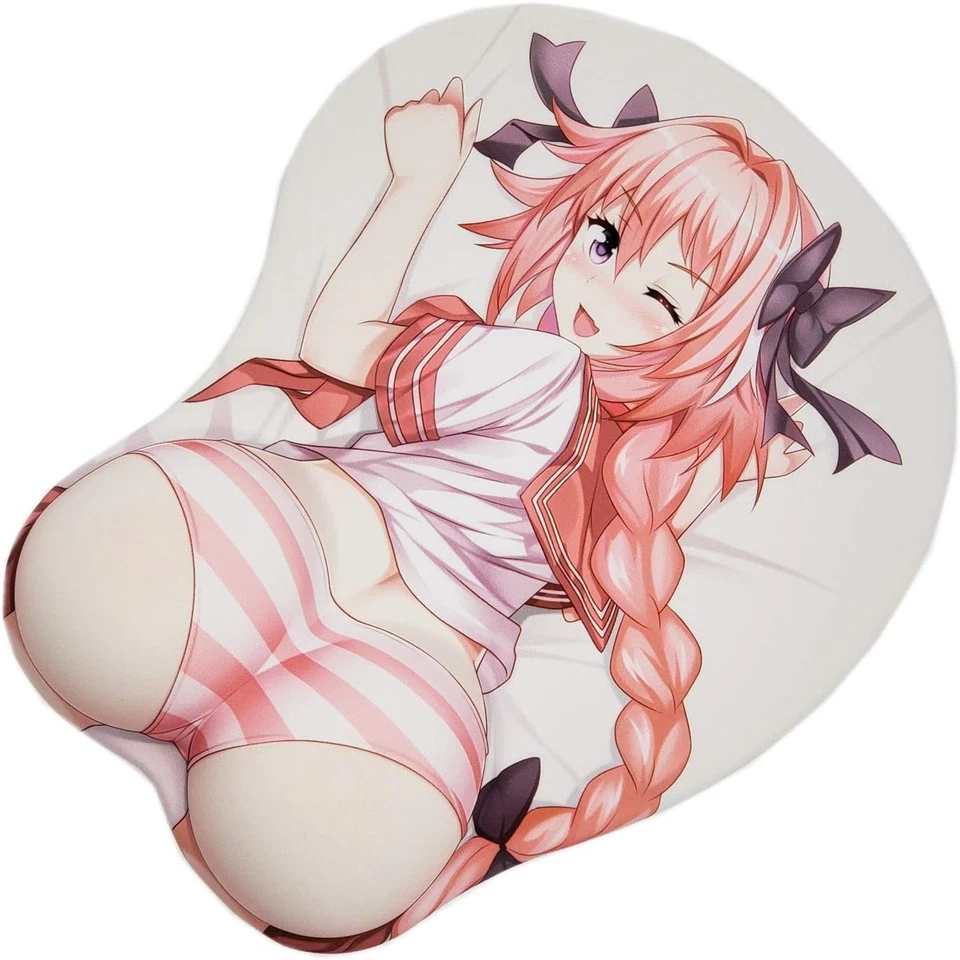 Astolfo 3D Anime Mouse Pads with Wrist Rest Gaming Oppai Mousepads 2Way Skin - Image 3 of 4