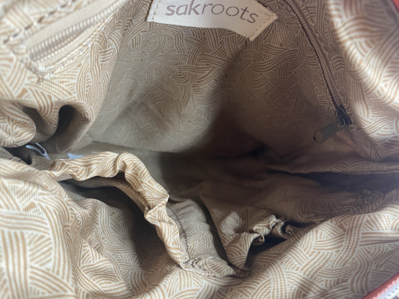 Sakroots Coral Patchwork Botanical Crossbody Adju… - image 7