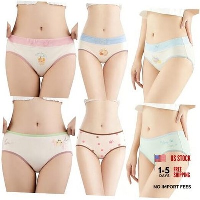 Teen Girls Panties 8 Pack, Soft Breathable Briefs for Big 9 Years Mix Color
