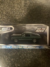 2014 Greenlight FAST & FURIOUS SEAN'S 1967 Ford Mustang Limited 1:43 Scale NEW