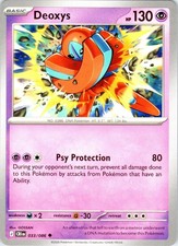Deoxys 033/086 Uncommon Chaos Rising Pokemon Near Mint