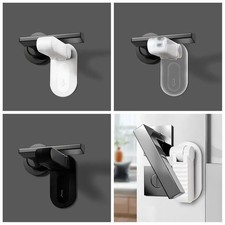 Child Proof Door Lever Lock Baby Safety Handle Lock Anti-Open Hidden Button UK