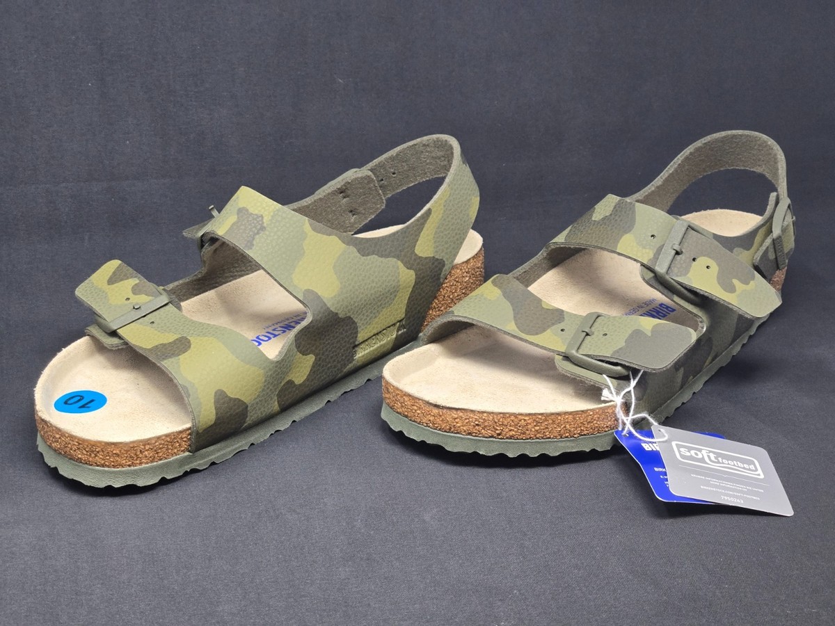 Birkenstock Arizona Camo Green Soft Footbed Size 43 Men display picture 2