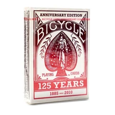 Bicycle 125th Anniversary Playing Cards by Theory 11 (Red)