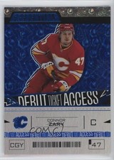 2023 Upper Deck Credentials Debut Ticket Access Blue /149 Connor Zary #185 00em