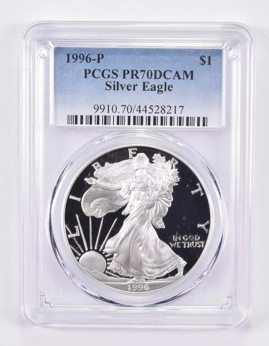 American Eagle PR 70 PCGS Certified Silver Bullion Coins for sale