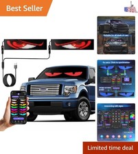 Devil Eyes Light for Cars,Flexible Scrolling Programmable LED Signs,LED Eyes ...