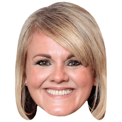 Sally Lindsay (Lächeln) Großer Kopf. Größer als das Leben Maske.