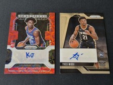 NBA Trading cards autographed Y.Missi & K.Joh...