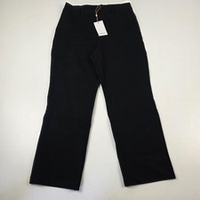 Quince Pants Womens Medium Black Ponte Straight Leg Pull On Dress Workwear