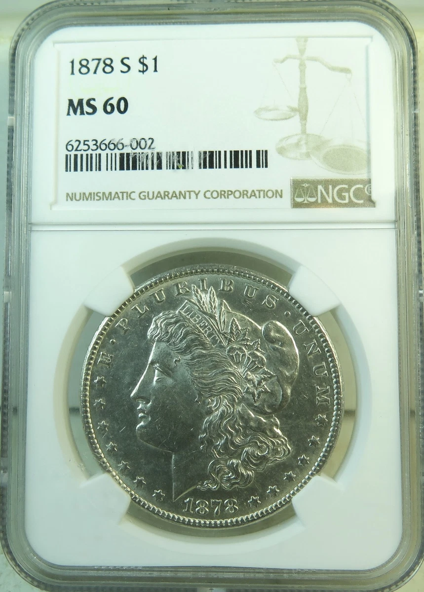 MS 60 Graded 1878 Year Morgan US Dollars (1878-1921) for sale | eBay