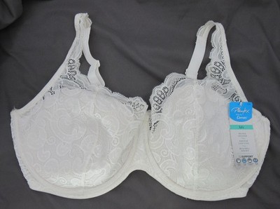 NWT PLAYTEX love my curves LIFT BRA lightly lined TRU support WHITE see descrip!