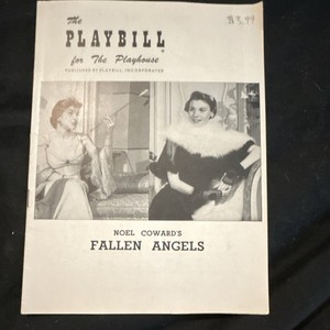 Noel Coward's Fallen Angels Vintage Broadway Playbill (Jun 1956) Nancy Walker