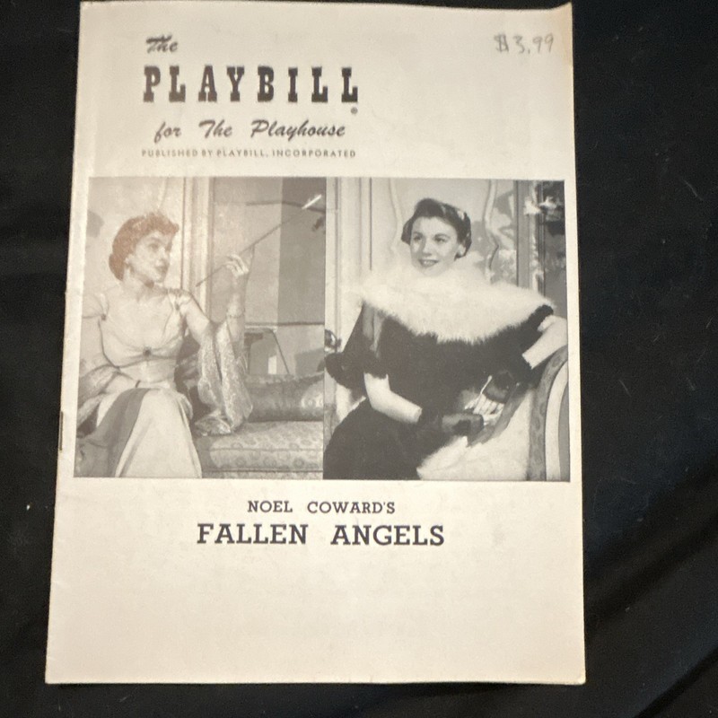 Noel Coward's Fallen Angels Vintage Broadway Playbill (Jun 1956) Nancy Walker