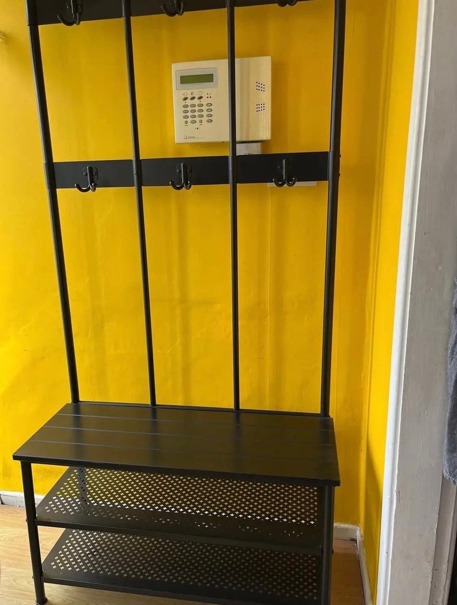 IKEA Coat Rack With Bench Black UK