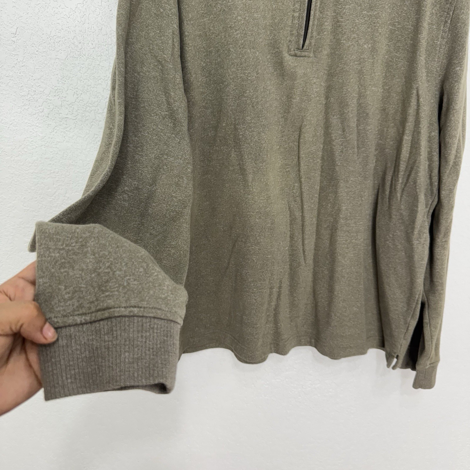 Van Heusen Flex Classic Fit Olive Basic Pullover … - image 6