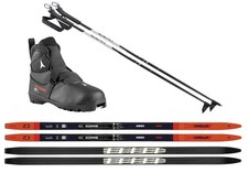 Atomic Pro C2 Skintec - Kinder Langlaufski Set + Ski + Bindung + Schuhe + Stöcke
