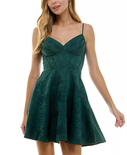 old navy fit & flare crinkle gauze maxi dress Strapless Sweetheart Beaded Lace Fit and Flare Garden Wedding Dress main image 0