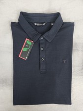 TravisMathew The Heater Performance Black Golf Polo Shirt Men's Size 2XL New