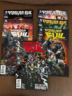 Forever Evil #s 1-7 DC Comics 2013-14 Full Miniseries Geoff Johns & David Finch
