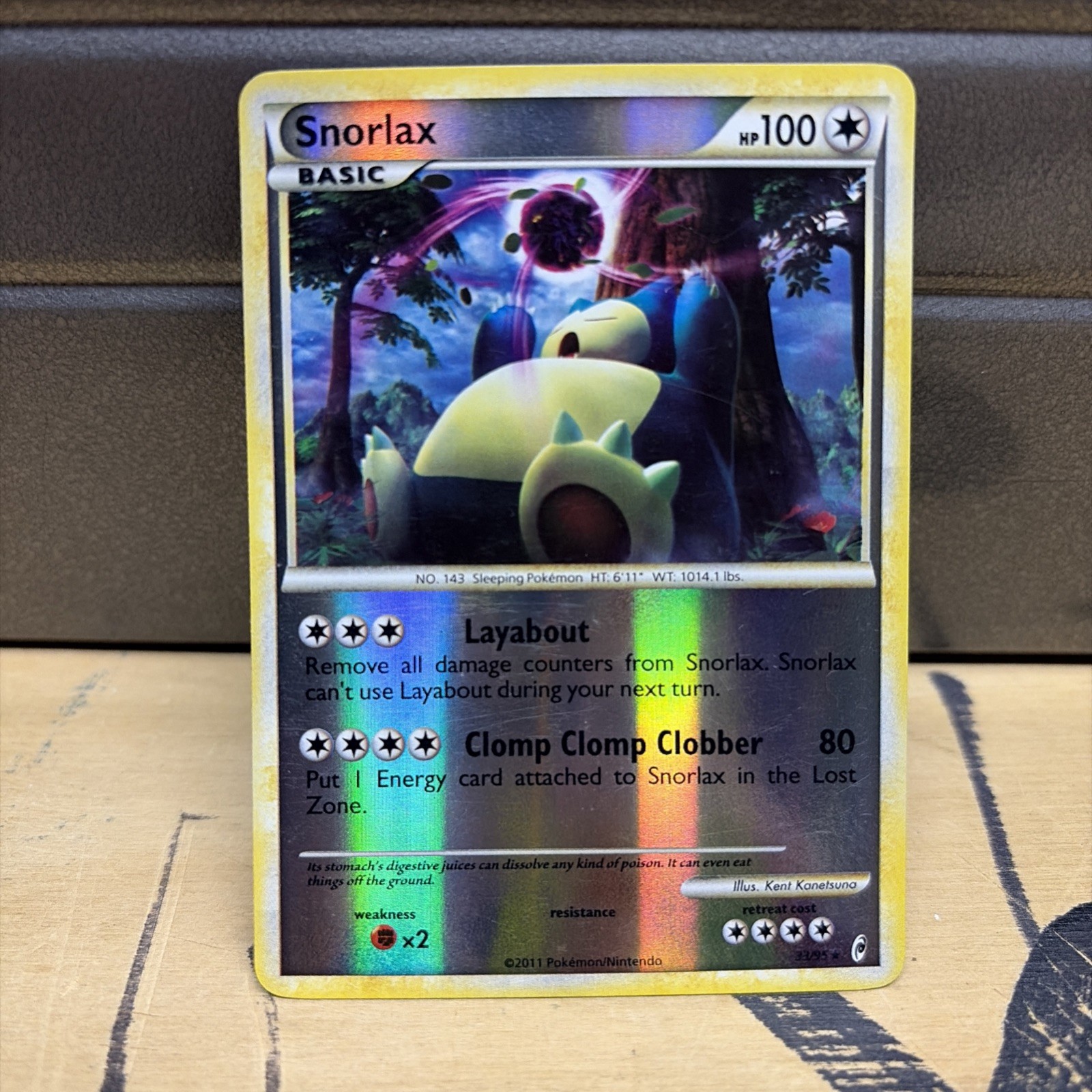 Pokémon TCG Snorlax Call of Legends Card 33/95 Regular Rare Reverse Holo