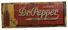 Dr Pepper Vintage Metal Tin Embossed Sign Original Advertising
