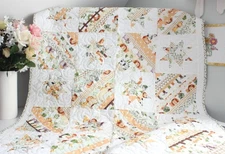 NEW HANDMADE BABY BOY QUILT ~ Baby Safari Animals