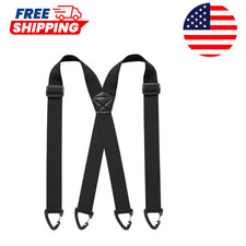 Heavy Duty Elastic Suspenders for Men Trouser Pants Braces Strap Work Belt