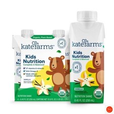 Kate Farms Kids' Nutrition Vanilla Shake - 8.45oz/4pk