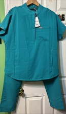 FIGS Women's Technical Collection Scrub Top Pants Set M NWT