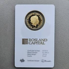 2017 1/4 Oz .9999 Fine Gold Solomon Islands $25 Proof Gold Lady Liberty In Assay