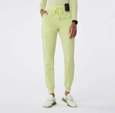 FIGS Zamora High Waisted Jogger Scrub Pants in Sea Mist - Size XL TALL