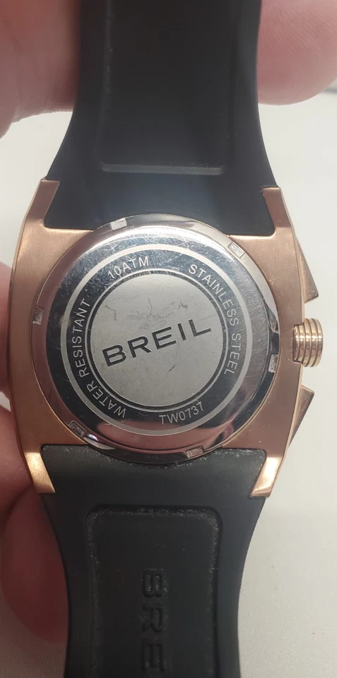 Reloj Hombre Breil TW0737 Oro Rosa Negro Marca Lujo Foto 4 de 4