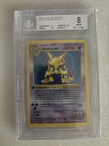 Alakazam (1st Edition) graded PSA 8 for sale on eBay