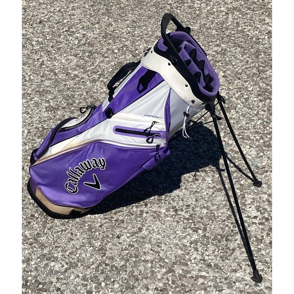 Callaway Golf Stand Bag Purple White Fairway 14 Lightweight Carry